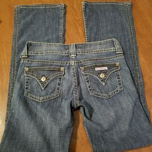 Hudson Low rise boot cut jeans, size 28.